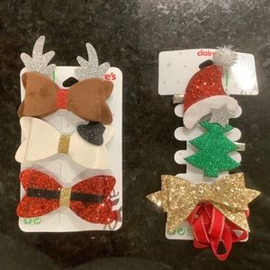 2 Packs of Girls' Holiday Hair Clips